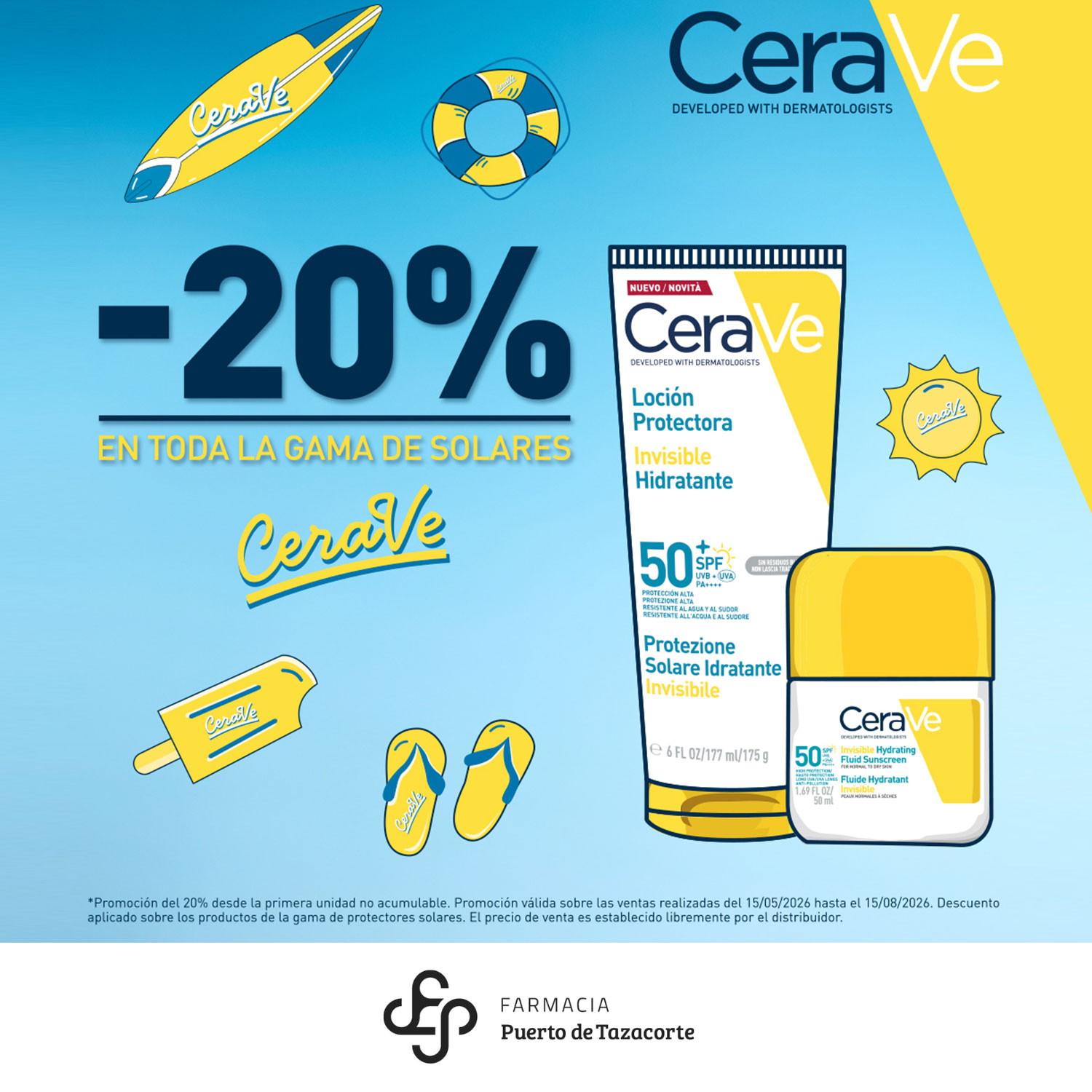 Promoción CeraVe solares: -20% en toda la gama