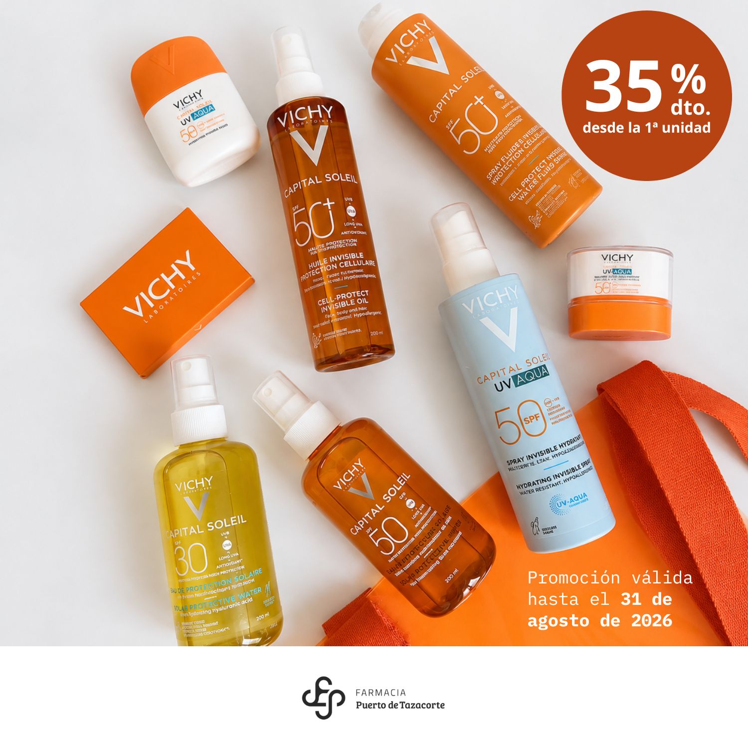 Promoción solares Vichy en Tazacorte en Farmacia Puerto de Tazacorte