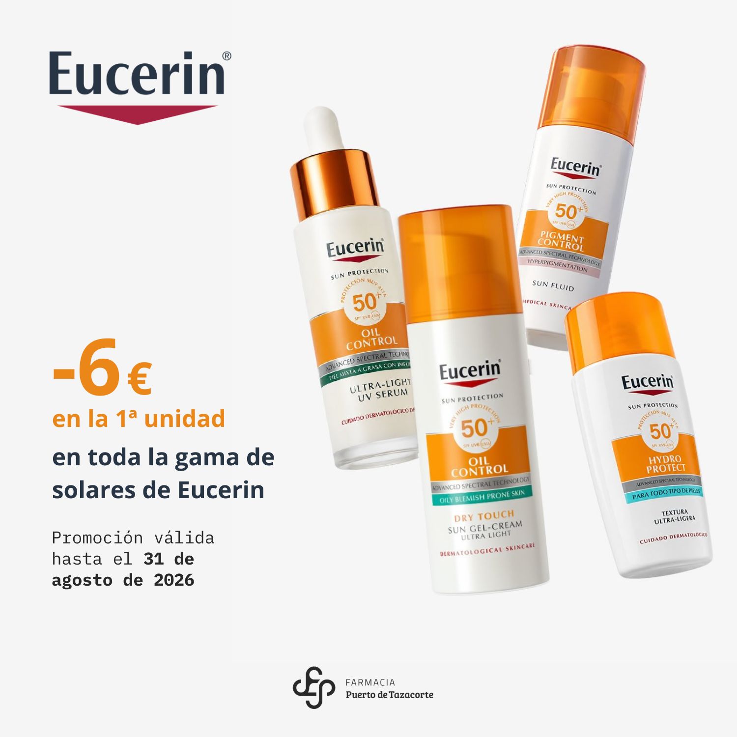 promoción solares Eucerin en Tazacorte