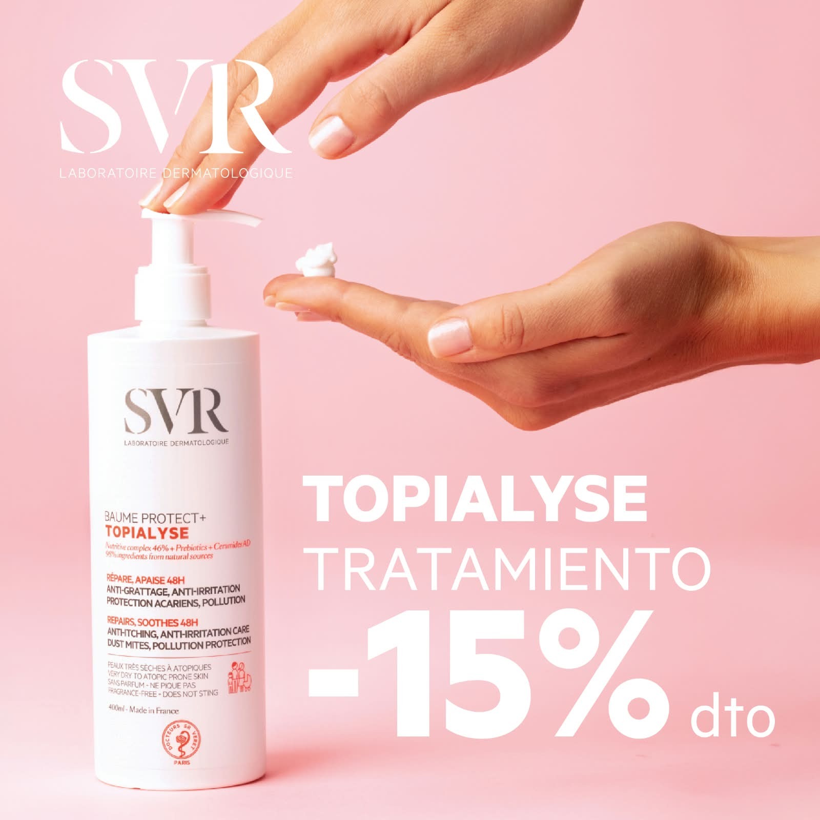 descuento en tratamientos Topialyse de SVR